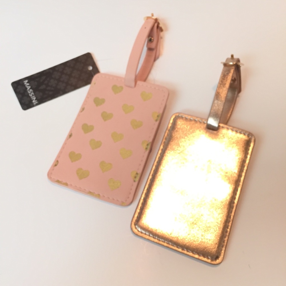 Set of 2 Massini Vegan Leather Luggage Tags